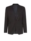Ferragamo Buttoned Wool Jacket In Multi