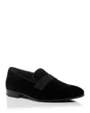 Ferragamo Men's Lapo Smoking Slipper Loafers In Nero