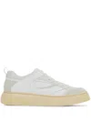 Ferragamo Cassina Leather Sneakers In White