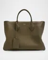 Ferragamo Large Dual-handle Shoulder Bag In New Olive