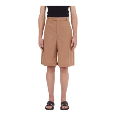 Ferragamo Men's Straight-leg Shorts In ["beige"]