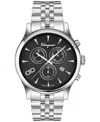 Ferragamo Men's Swiss Chronograph Duo Stainless Steel Bracelet Watch 42mm In Stainless