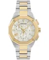 Ferragamo Men's Swiss Chronograph Edge Two-tone Stainless Steel Bracelet Watch 42mm In Multi