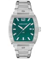 Ferragamo Men's Swiss F-80 Tonneau Stainless Steel Bracelet Watch 42mm In Silver