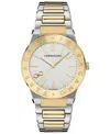 Ferragamo Sapphire Watch In Two Tone