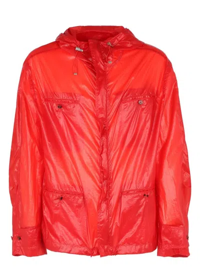 FERRAGAMO MEN'S TECHNO FABRIC JACKET