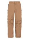 Ferragamo Recycled Nylon Track Pants With Elastic Waistband In Brown