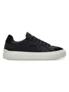 Ferragamo Low Top Sneaker With Gancini Ornament In Black
