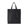 Ferragamo Men's Items Reversible Calfskin Tote Bag In Black