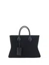 Ferragamo Large Logo Tote Bag In Black