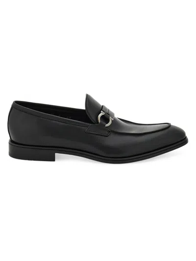 Ferragamo Toledo Calf Leather Loafers In Black