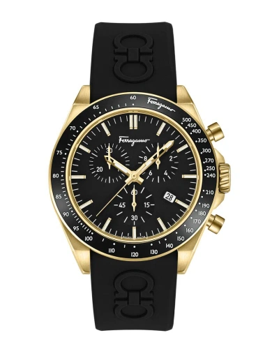 Ferragamo Men's Urban Chrono Watch In Black