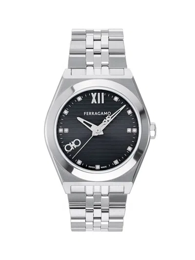Ferragamo Men's Vega New Stainless Steel Bracelet Watch/40mm In Silver Grey