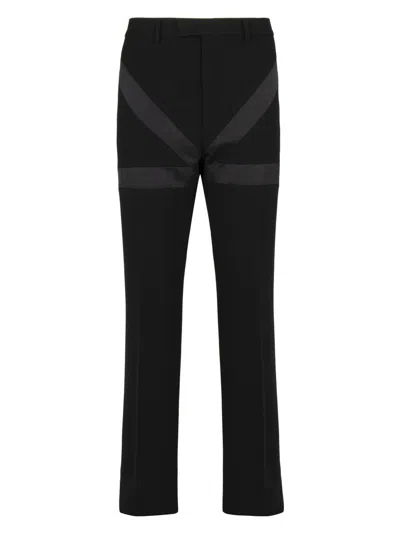 FERRAGAMO MEN'S VIRGIN WOOL TAILORED TROUSERS