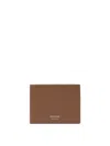Ferragamo Compact Brown Wallet With Minimalist Design And Subtle Stitching In Brown