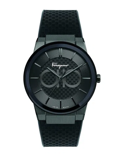 Ferragamo Men's Watch In Black