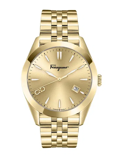 Ferragamo Men's Watch In Metallic