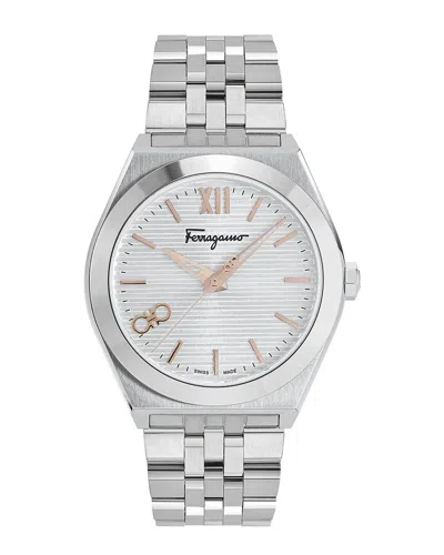 Ferragamo Vega New Bracelet Watch In Silver