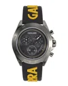 Ferragamo Urban Chrono Silicone Watch In Black