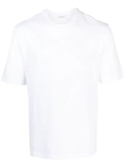 Ferragamo Men's White Cotton T-shirt