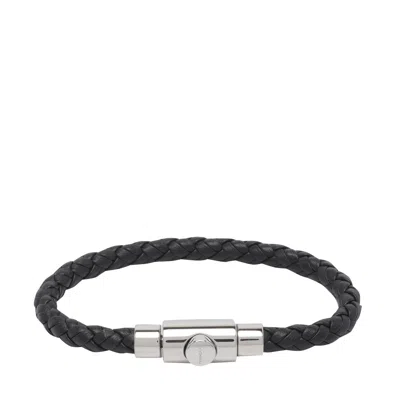 Ferragamo Men Woven Bracelet In Brown
