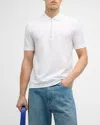 Ferragamo Zip Polo In Optic-whit
