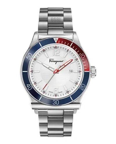 Pre-owned Ferragamo Mens  1898 Multi 44mm Bracelet Fashion Watch