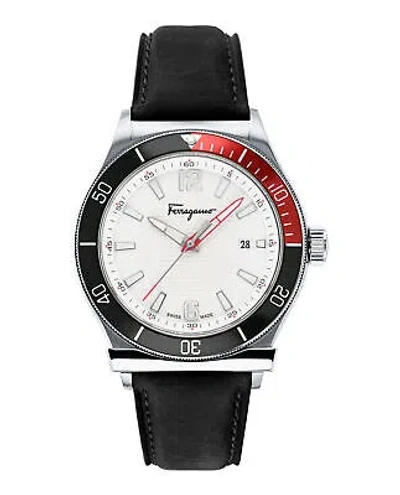 Pre-owned Ferragamo Mens  1898 Multi 44mm Strap Fashion Watch