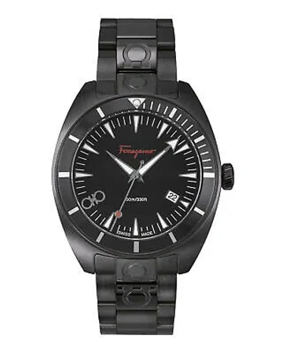 Pre-owned Ferragamo Mens  Experience Black 41mm Bracelet Fashion Watch