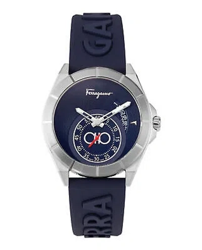 Pre-owned Ferragamo Mens  Urban Stainless Steel 43mm Strap Fashion Watch