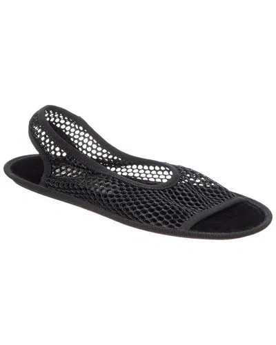 Ferragamo Mesh Sandal In Black