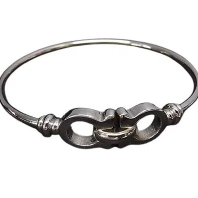 Pre-owned Ferragamo Metal Bangle () In Silver