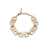 Ferragamo Crystal Embellished Gancini Bracelet