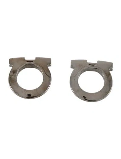 Pre-owned Ferragamo Metal Buckle In Silver