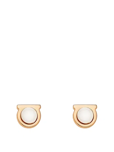 Ferragamo Metal Earrings In Gold