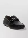 Ferragamo Metal Hardware Moc Toe Loafers