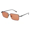 Ferragamo Gancini Evolution 57mm Rectangular Sunglasses In Neutral