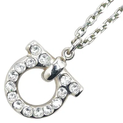Pre-owned Ferragamo Metal Necklace () In Silver