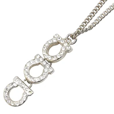 Pre-owned Ferragamo Metal Necklace () In Silver