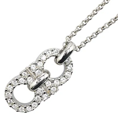 Pre-owned Ferragamo Metal Necklace () In Silver