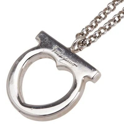 Pre-owned Ferragamo Metal Necklace () In Silver