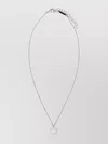 Ferragamo Metal Necklace With Adjustable Chain And Pendant