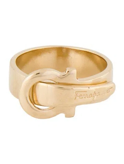 Pre-owned Ferragamo Metal Scarf Ring