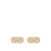 Ferragamo Double Gancini Cufflinks In Gold