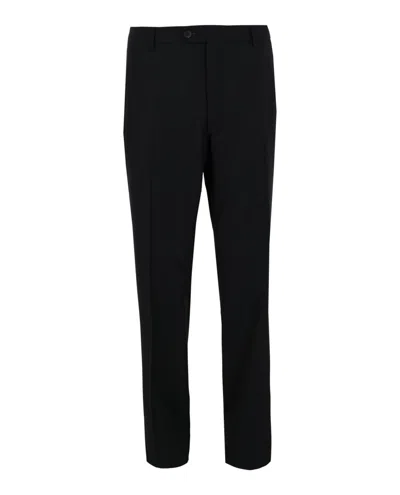 Ferragamo Metallic Trouser Pants In Black