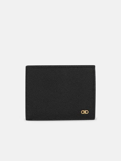 Ferragamo 'micro' Black Leather Wallet