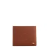 Ferragamo Micro Gancini Logo Bi-fold Wallet-brown In Brown