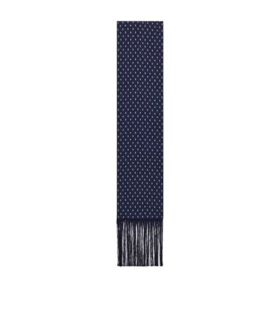 Ferragamo Micro Gancini Print Silk Scarf In Yellow