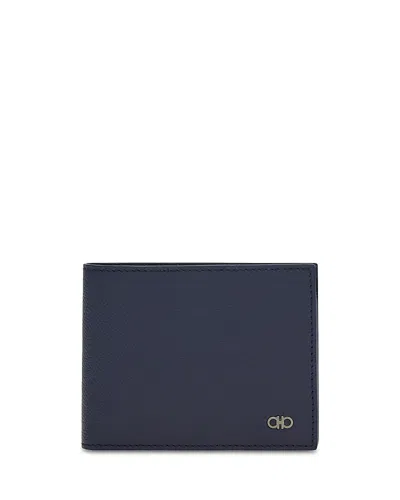 Ferragamo Micro Gancio Card Case In Blue