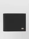 Ferragamo Micro Gancio Grained Leather Bi-fold Wallet